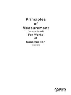 Principles of Measurement - rics.org