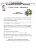 2. Old Car Start-Up Procedure - kaiserbill