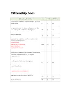 Citizenship Fees - Fiji High Commission
