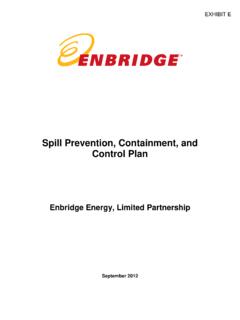 Spill Prevention, Containment, and Control Plan - Enbridge