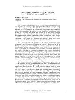 CONVENTION ON THE ELIMINATION OF ALL FORMS OF ...