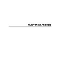 Multivariate Analysis - National Chengchi University