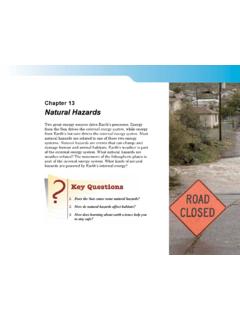 Chapter 13 Natural Hazards - tclauset.org