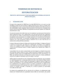 TERMINOS DE REFERENCIA SISTEMATIZACION - …