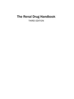 The Renal Drug Handbook - SGUL