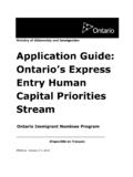 Application Guide: Ontario’s Express
