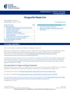 Oxygen for Home Use - UHCprovider.com Home