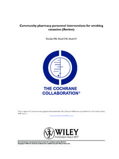 Community pharmacy personnel interventions for …