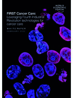 FIRST Cancer Care: Leveraging Fourth Industrial Revolution ...