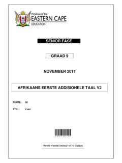 SENIOR FASE GRAAD 9 NOVEMBER 2017 AFRIKAANS …