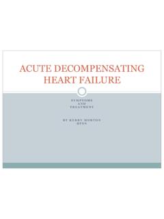 ACUTE DECOMPENSATED HEART FAILURE - sth.nhs.uk