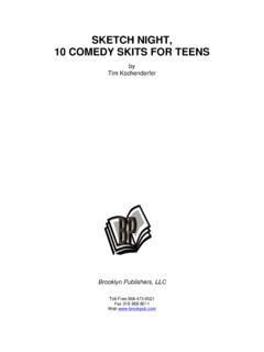 SKETCH NIGHT, 10 COMEDY SKITS FOR TEENS