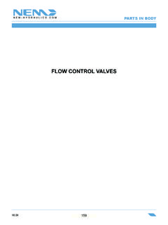 FLOW CONTROL VALVES - Nem S.p,A