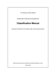 Classification Manual - Census.gov