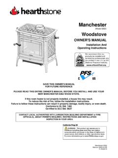 Manchester 8362 Manual - hearthstonetech.com