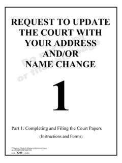 REQUEST TO UPDATE THE COURT WITH YOUR ADDRESS …