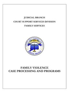 JUDICIAL BRANCH COURT SUPPORT SERVICES DIVISION FAMILY ...