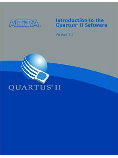 Introduction to the Quartus II Manual - cs.columbia.edu