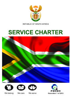 The Service Charter Preamble - Minister of Public …