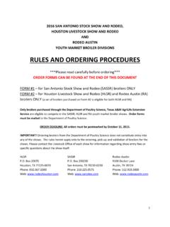 RULES AND ORDERING PROCEDURES - …