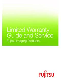 Limited Warranty Guide and Service - fujitsu.com