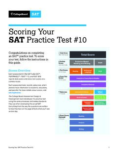 Scoring Your SAT Practice Test #10