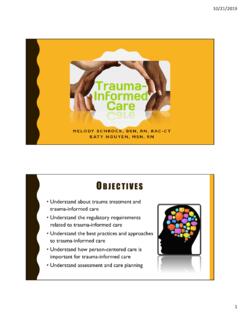 TRAUMA INFORMED CARE - Nursing Home Help