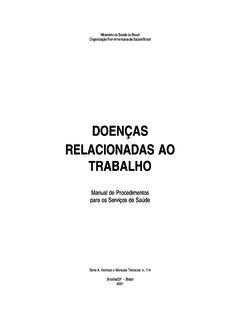 DOEN&#199;AS RELACIONADAS AO TRABALHO