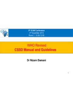 CSSD Manual and Guidelines - ica Network