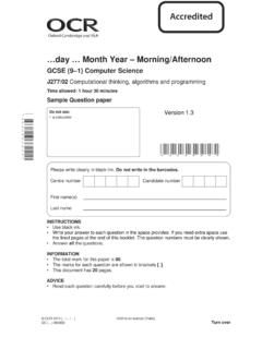 …day … Month Year – Morning/Afternoon