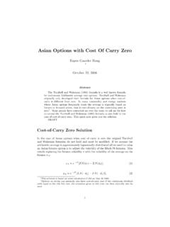 Asian Options with Cost Of Carry Zero - www.espenhaug.com