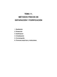 TEMA 11. M&#201;TODOS F&#205;SICOS DE SEPARACI&#211;N Y ... - UJI