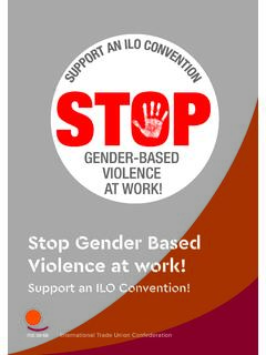 Stop Gender Based Violence at work!