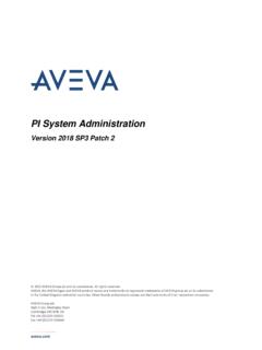 PI System Administration - .NET Framework