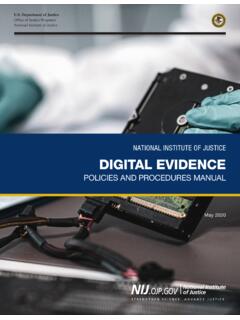 National Institute of Justice Digital Evidence Policies ...