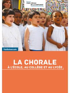 LA CHORALE - Education