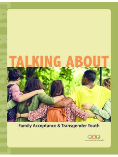 Talking About Family Acceptance Transgender Youth