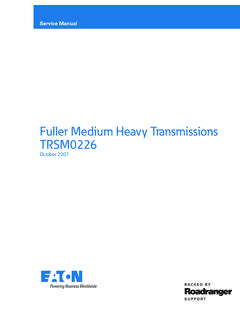 Fuller Medium Heavy Transmissions TRSM0226