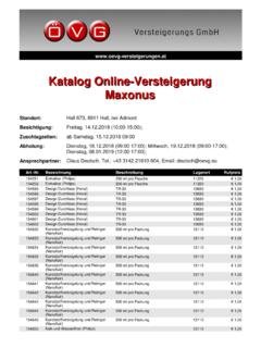 Katalog Online-Versteigerung Maxonus