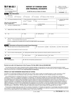 TD F 90-22.1 REPORT OF FOREIGN BANK - IRS tax forms