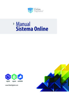 Manual Sistema Online - Folios Digitales