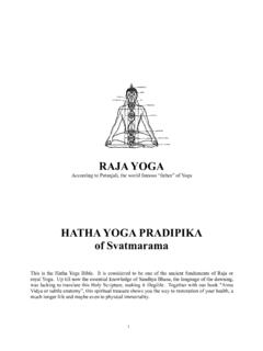 RAJA YOGA HATHA YOGA PRADIPIKA of Svatmarama