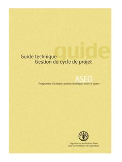 Guide technique Gestion du cycle de projet