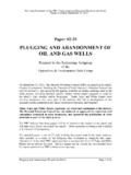 2-25 Well Plugging and Abandonment Paper
