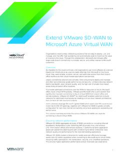 Extend VMware SD-WAN to Microsoft Azure Virtual WAN