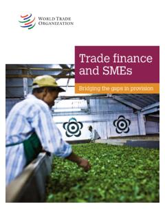 Trade finance and SMEs