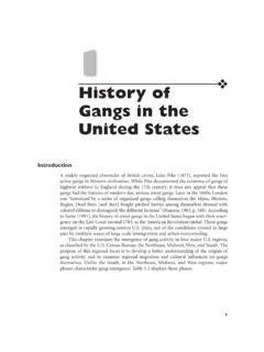 History of Gangs in the United States - SAGE Publications …