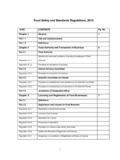 Food Safety and Standards Regulations, 2010 - CII