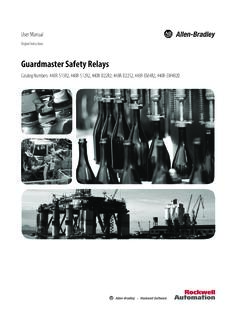Guardmaster Safety Relays User Manual