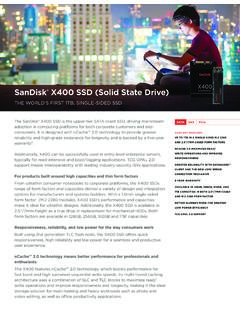 SanDisk X400 SSD (Solid State Drive)